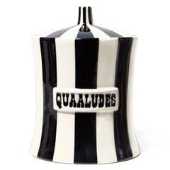 Jonathan Adler Storage Jar Vice Canister Quaaludes | Black