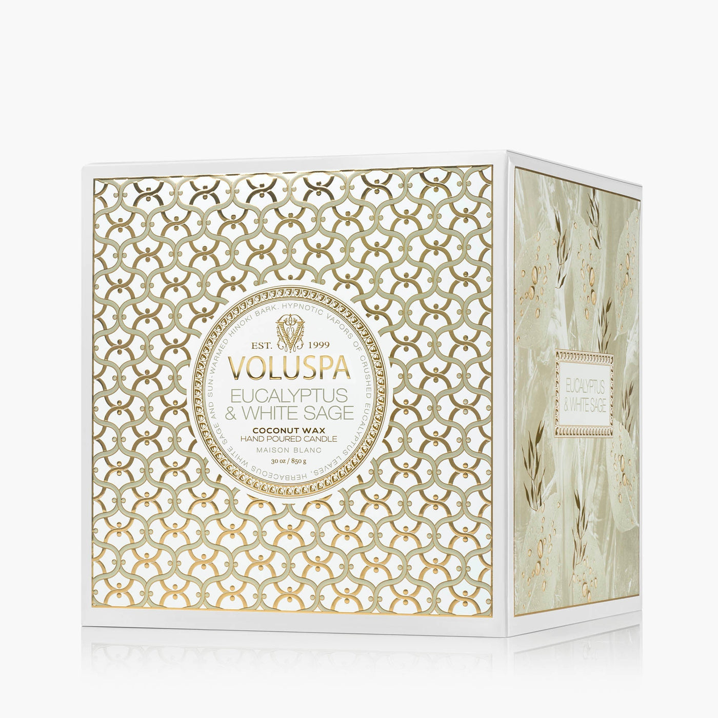 Voluspa 3-Docht Duftkerze Eucalyptus & White Sage | Luxe Jar