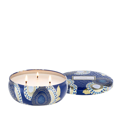 Voluspa 3-Docht Tin Duftkerze Mediterranean Lemon