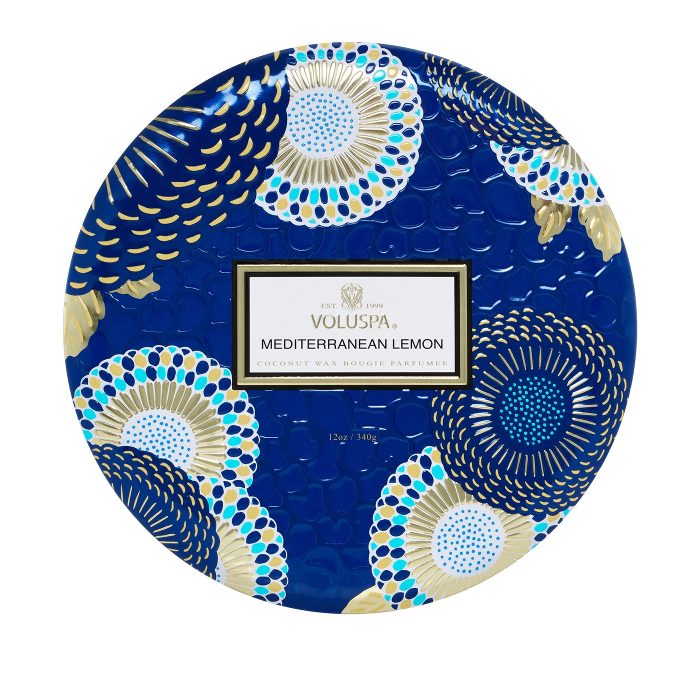 Voluspa 3-Docht Tin Duftkerze Mediterranean Lemon