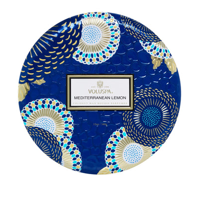 Voluspa 3-Docht Tin Duftkerze Mediterranean Lemon