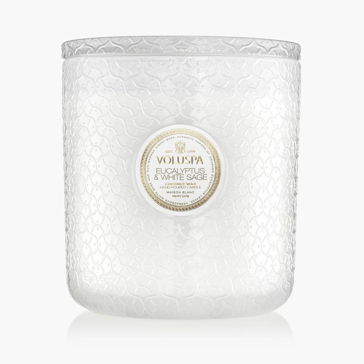 Voluspa 5-Docht Duftkerze Eucalyptus & White Sage | 3,5 kg