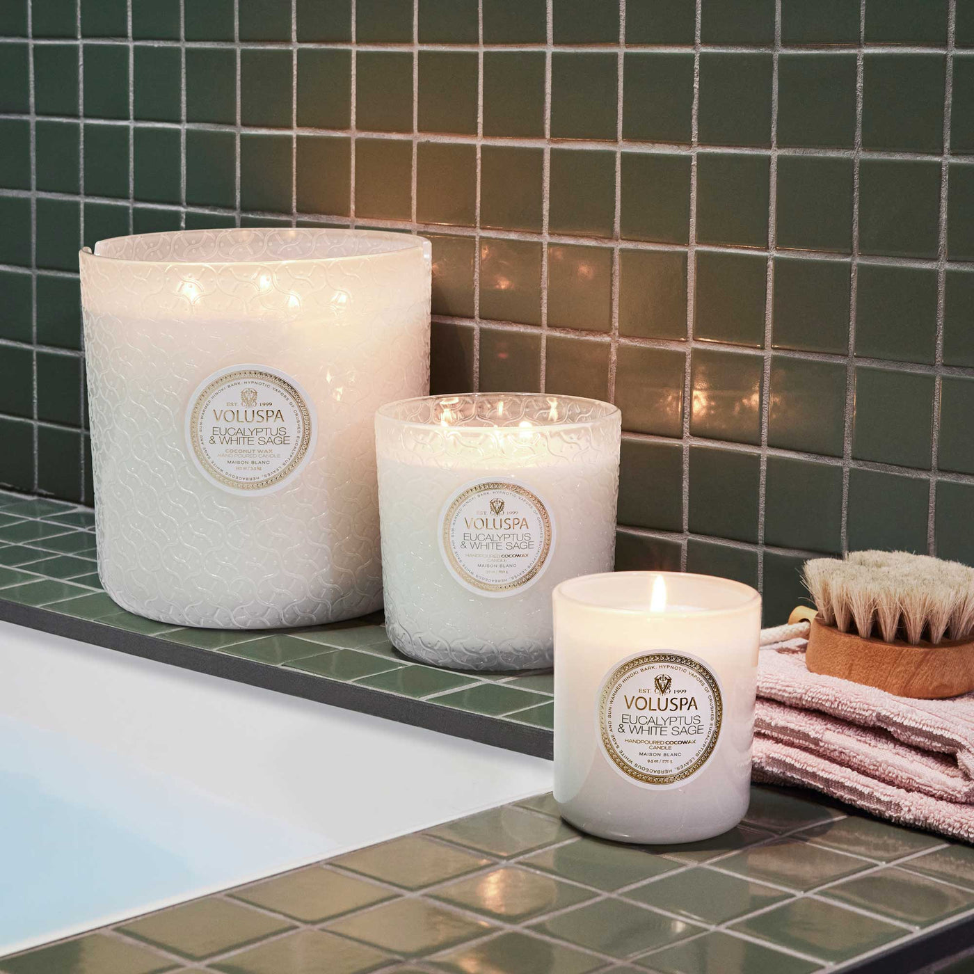 Voluspa 5-Docht Duftkerze Eucalyptus & White Sage | 3,5 kg