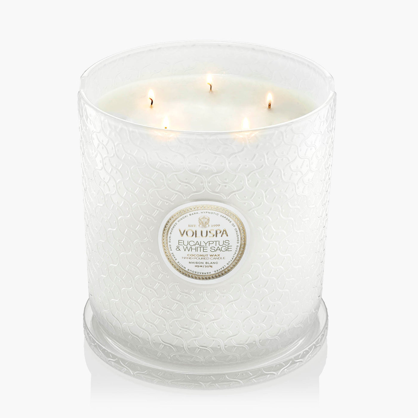 Voluspa 5-Docht Duftkerze Eucalyptus & White Sage | 3,5 kg