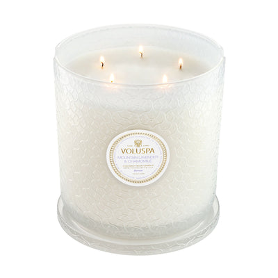 Voluspa 5-Docht Duftkerze Mountain Lavender & Chamomile | 3,5 kg