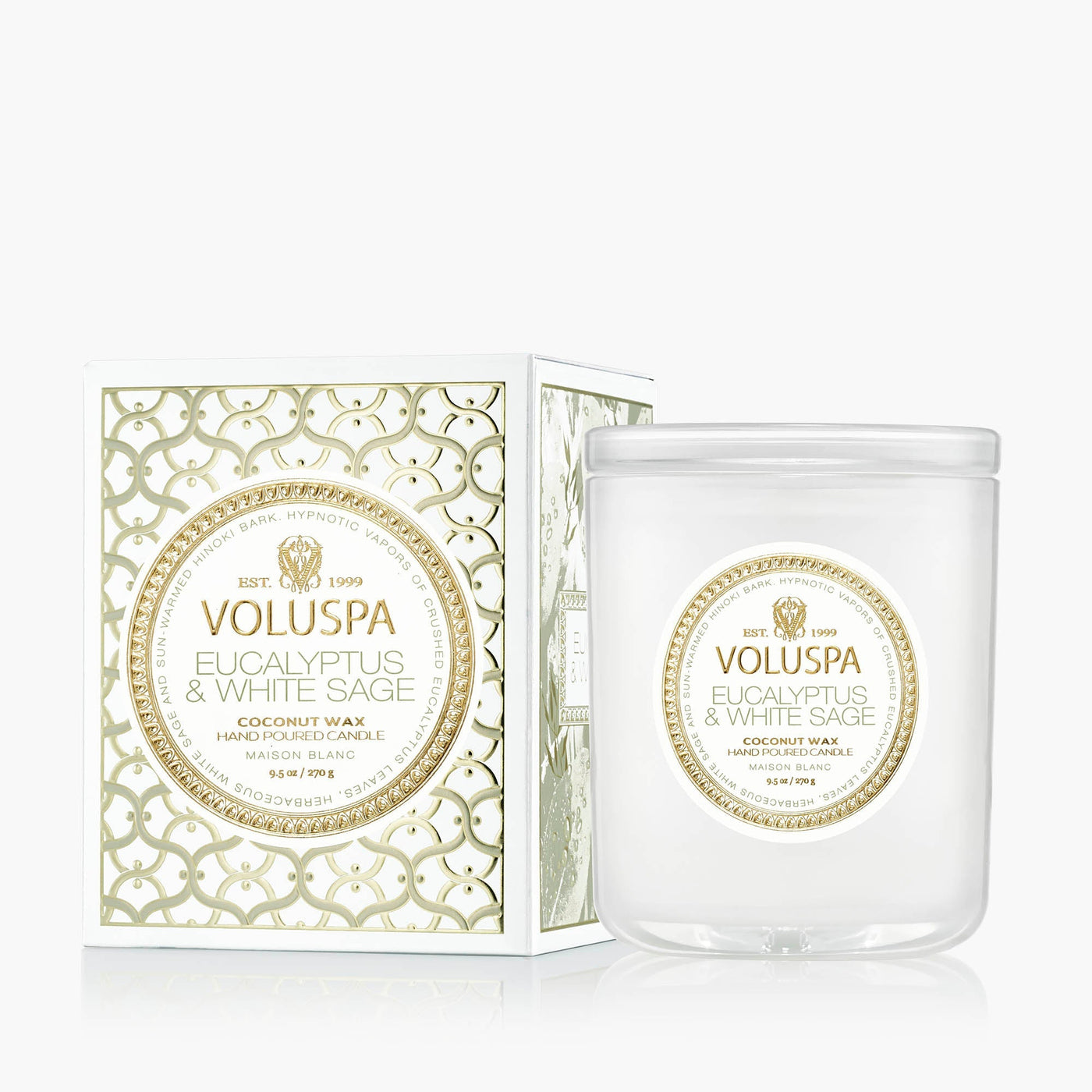 Voluspa Duftkerze Eucalyptus & White Sage | Classic Candle