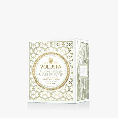 Voluspa Duftkerze Eucalyptus & White Sage | Classic Candle
