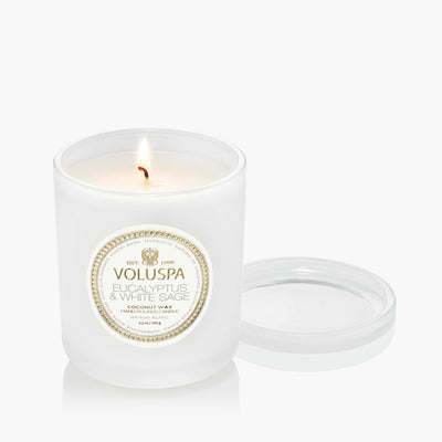 Voluspa Duftkerze Eucalyptus & White Sage | Classic Candle