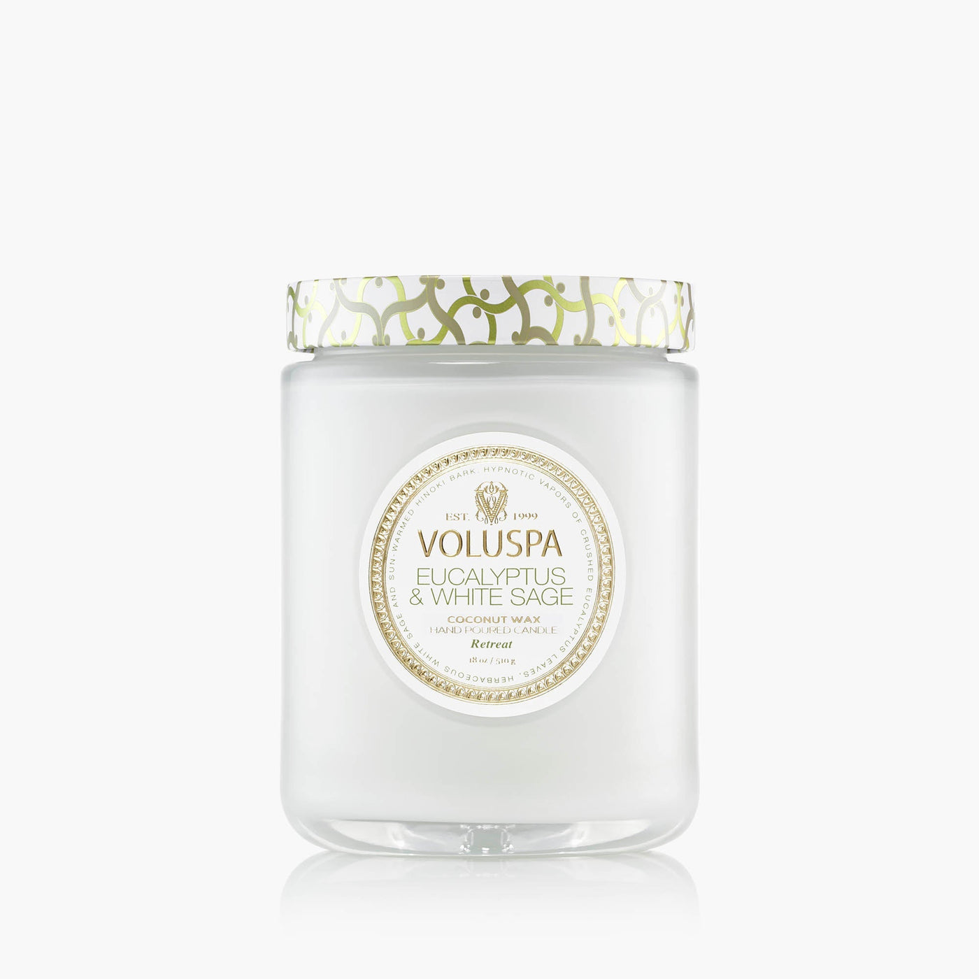 Voluspa Duftkerze Eucalyptus & White Sage | Large Jar