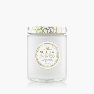 Voluspa Duftkerze Eucalyptus & White Sage | Large Jar
