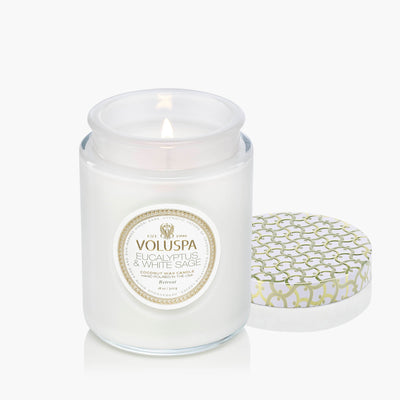 Voluspa Duftkerze Eucalyptus & White Sage | Large Jar