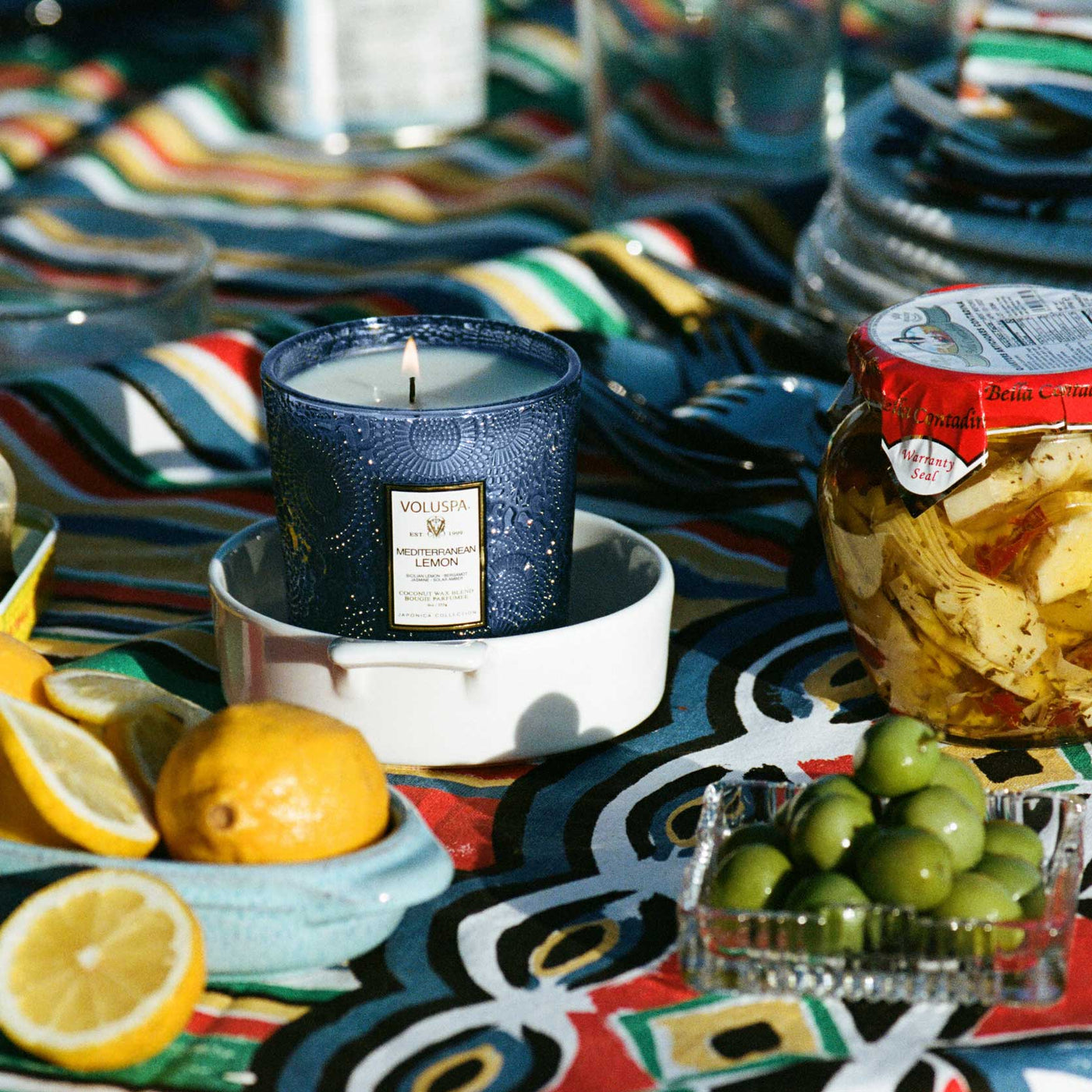 Voluspa Duftkerze Mediterranean Lemon | Classic Candle