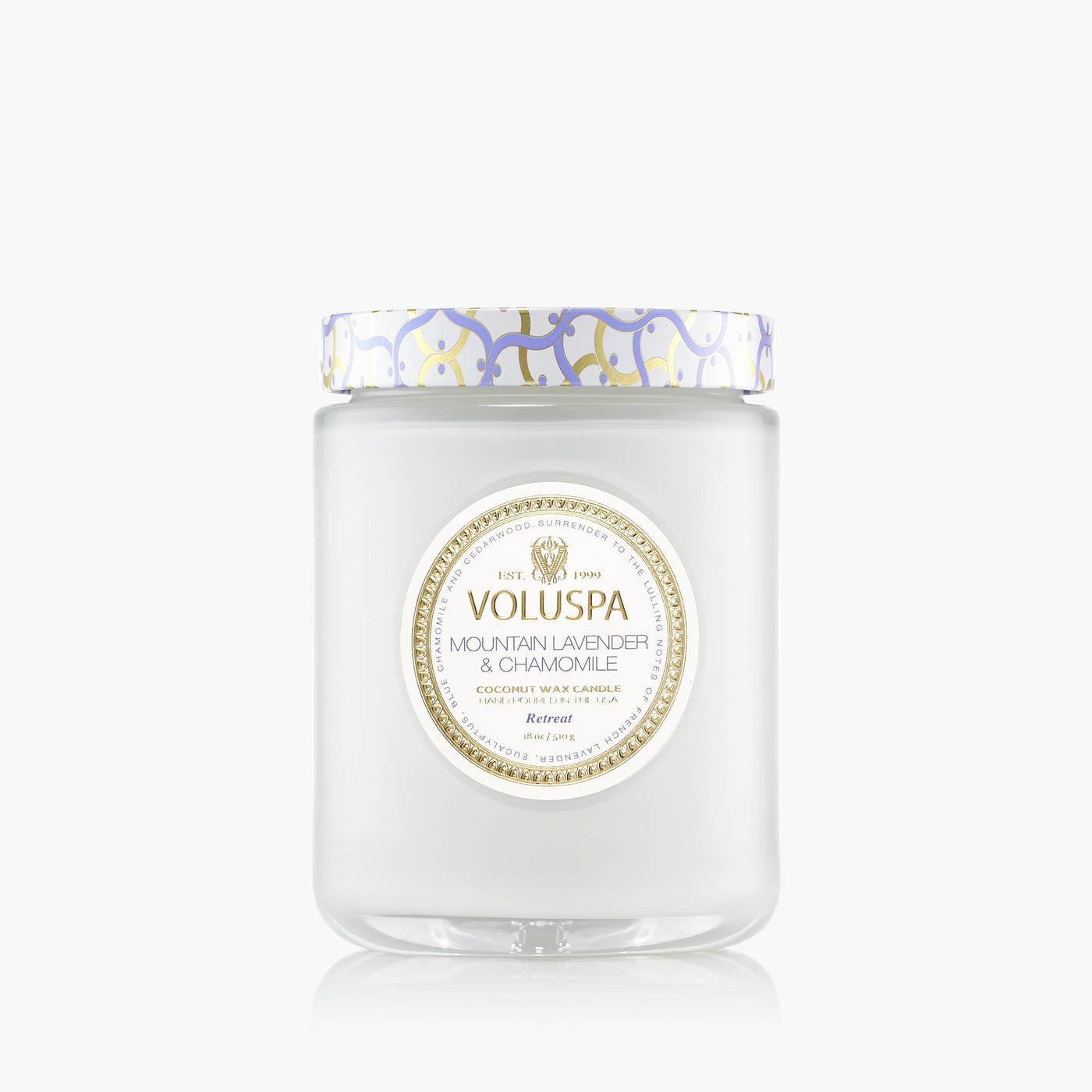 Voluspa Duftkerze Mountain Lavender & Chamomile | Large Jar