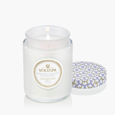 Voluspa Duftkerze Mountain Lavender & Chamomile | Large Jar