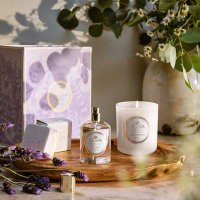 Voluspa Duftkerzen Geschenkset Mountain Lavender & Chamomile | Retreat Ritual