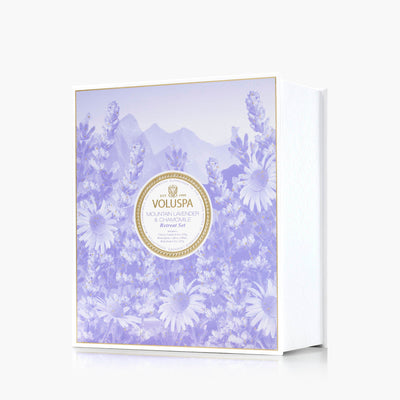 Voluspa Duftkerzen Geschenkset Mountain Lavender & Chamomile | Retreat Ritual