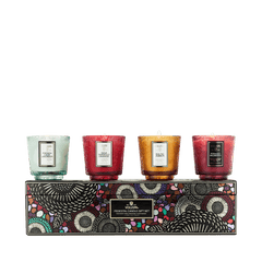 Voluspa Geschenkset mit 4 Petite Pedestal Mini Duftkerzen