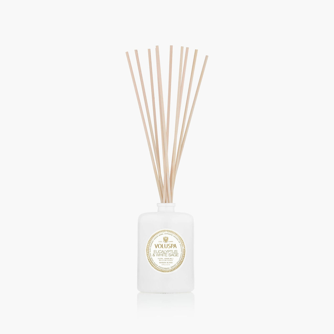 Voluspa Raumduft Eucalyptus & White Sage | Diffuser mit Duftstäbchen