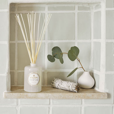 Voluspa Raumduft Eucalyptus & White Sage | Diffuser mit Duftstäbchen