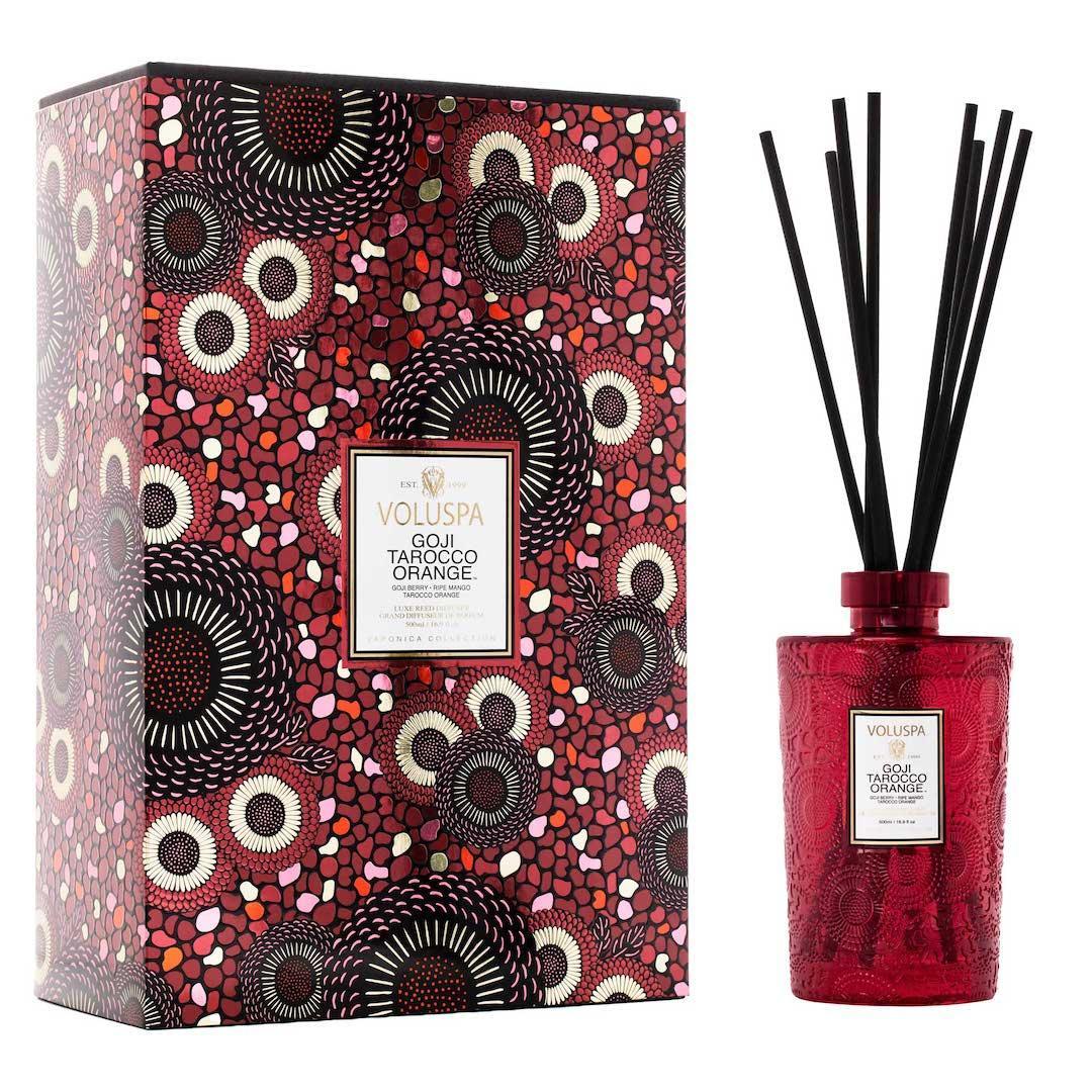 Voluspa Raumduft Goji Tarocco Orange | Diffuser mit Duftstäbchen 500 ml