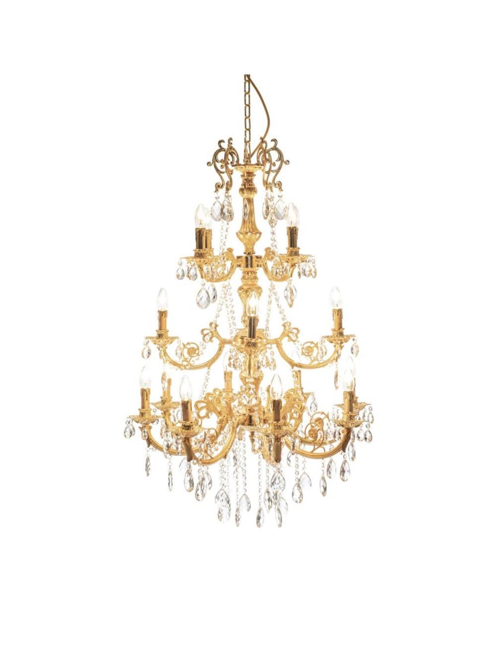 Abhika 16-flammiger Kronleuchter Chandelier Royal | H 120 cm