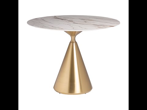 Oval marble dining table Lezey
