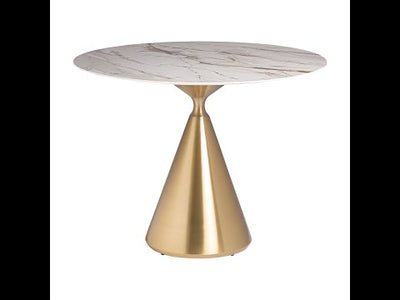 Oval marble dining table Lezey