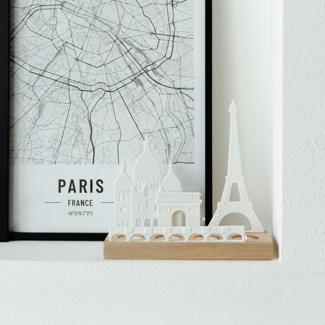 Räder Räder Lichtobjekt Teelichthalter Stadtsilhouette Paris Codeso Living