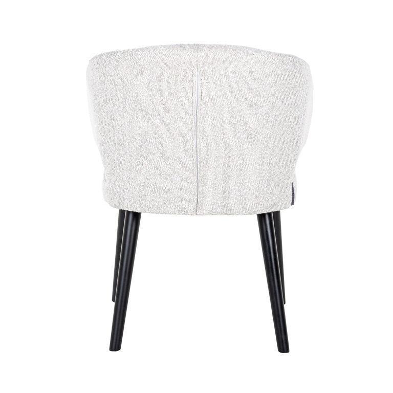 Richmond Interiors Bouclé-Armlehnstuhl Indigo | Weiß