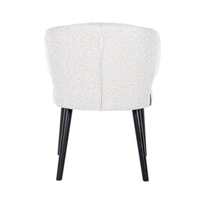 Richmond Interiors Bouclé-Armlehnstuhl Indigo | Weiß