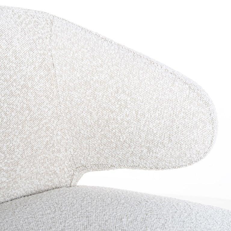 Richmond Interiors Bouclé-Armlehnstuhl Indigo | Weiß
