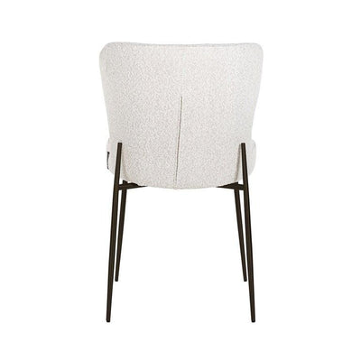 Richmond Interiors Bouclé-Stuhl Darby | Weiß