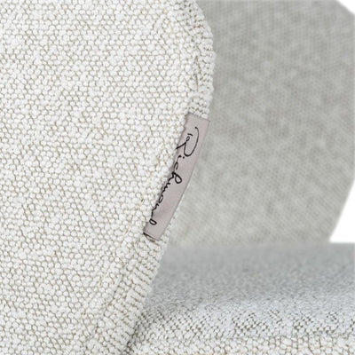Richmond Interiors Bouclé-Stuhl Savoy | Weiß