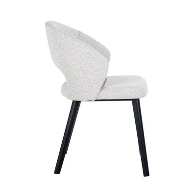 Richmond Interiors Bouclé-Stuhl Savoy | Weiß
