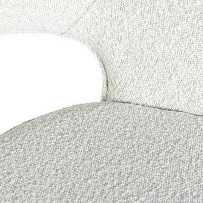Richmond Interiors Bouclé-Stuhl Savoy | Weiß
