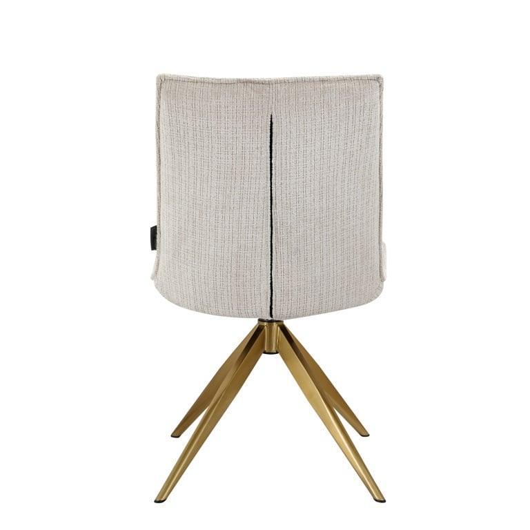 Richmond Interiors Chenille Drehstuhl Dakota | Beige