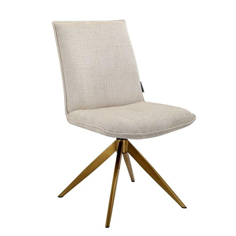 Richmond Interiors Chenille Drehstuhl Dakota | Beige
