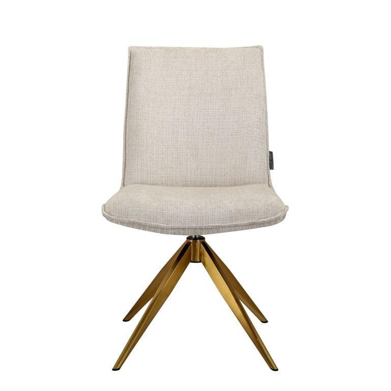 Richmond Interiors Chenille Drehstuhl Dakota | Beige