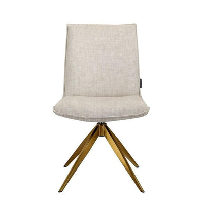 Richmond Interiors Chenille Drehstuhl Dakota | Beige