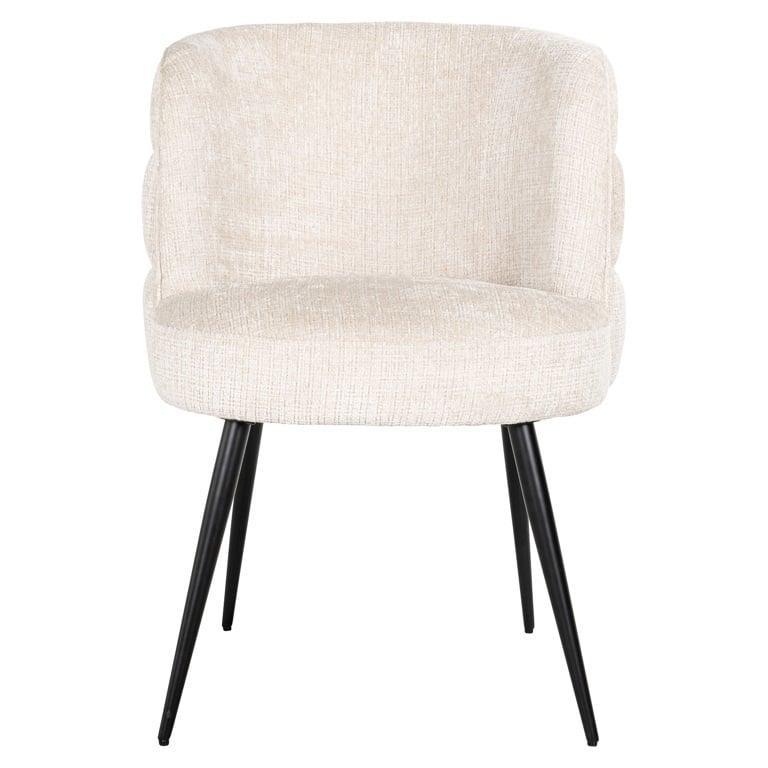 Richmond Interiors Chenille-Esszimmerstuhl Stella | Beige