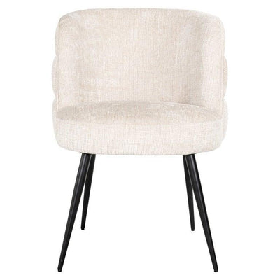 Richmond Interiors Chenille-Esszimmerstuhl Stella | Beige