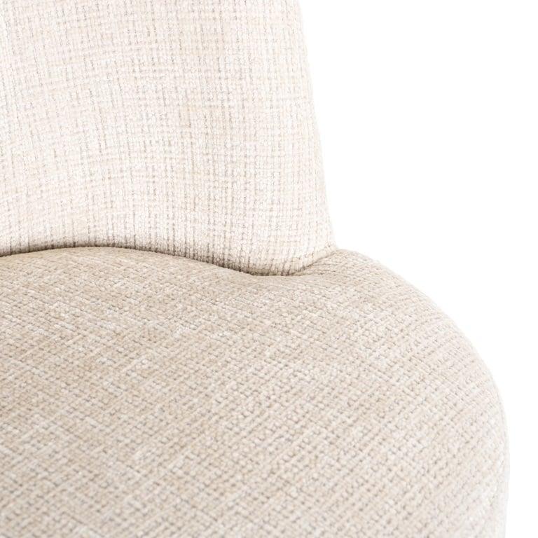 Richmond Interiors Chenille-Esszimmerstuhl Stella | Beige