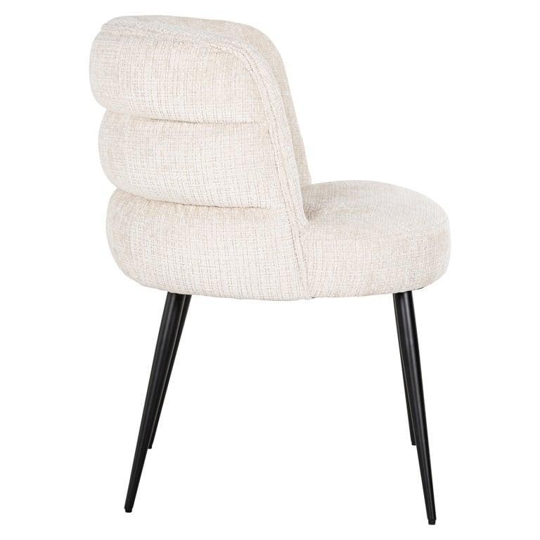 Richmond Interiors Chenille-Esszimmerstuhl Stella | Beige