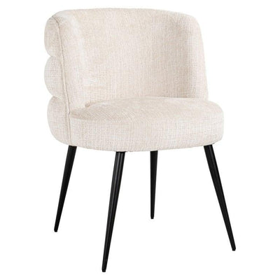 Richmond Interiors Chenille-Esszimmerstuhl Stella | Beige