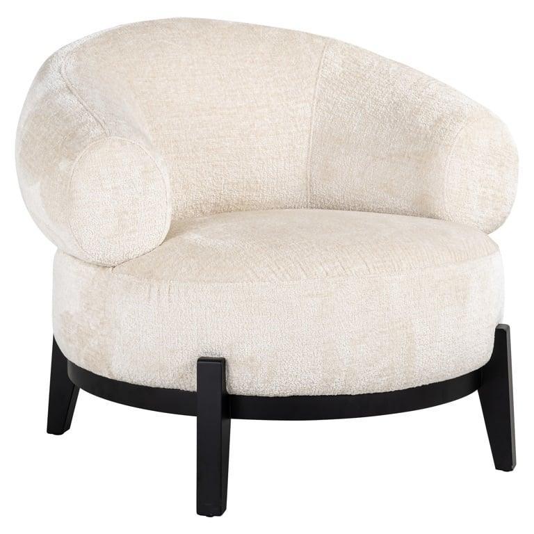 Richmond Interiors Chenille-Sessel Montana | Weiß
