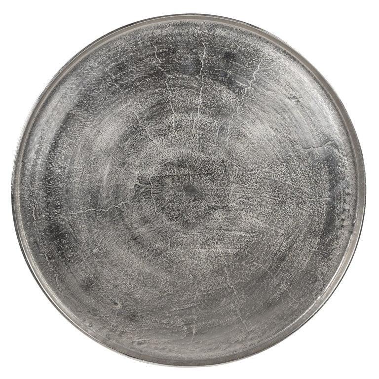 Richmond Interiors Couchtisch Lyam Silber | Ø 70 cm