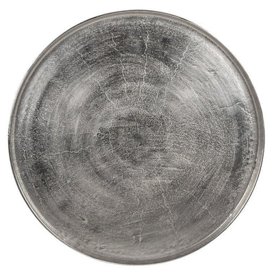 Richmond Interiors Couchtisch Lyam Silber | Ø 70 cm