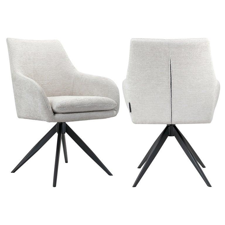 Richmond Interiors Dreh-Esszimmerstuhl Lisonne | cream