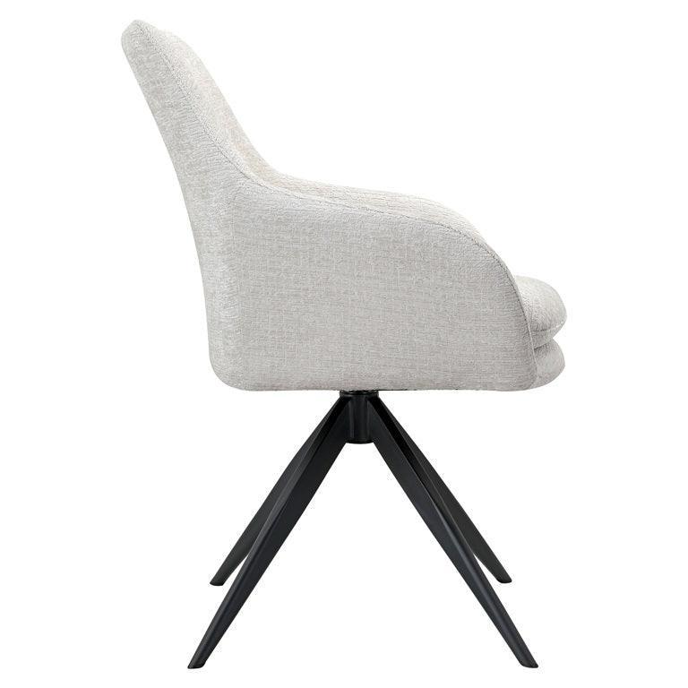 Richmond Interiors Dreh-Esszimmerstuhl Lisonne | cream
