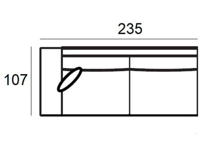 Richmond Interiors Ecksofa Pasha 3 Sitzer mit Lounge Rechts | pearl